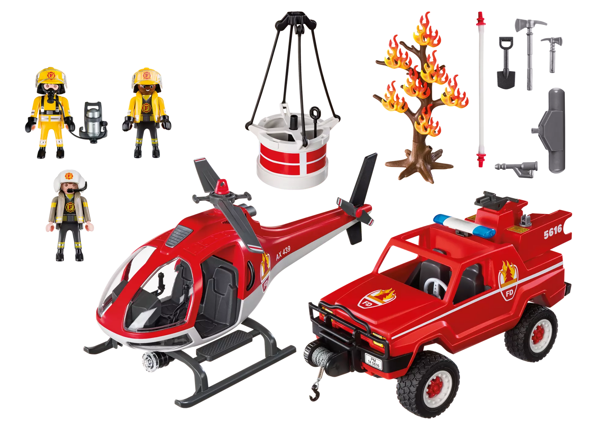 Playmobil 9518 City Action Feuerwehr-Waldbrandeinsatz - plegobil