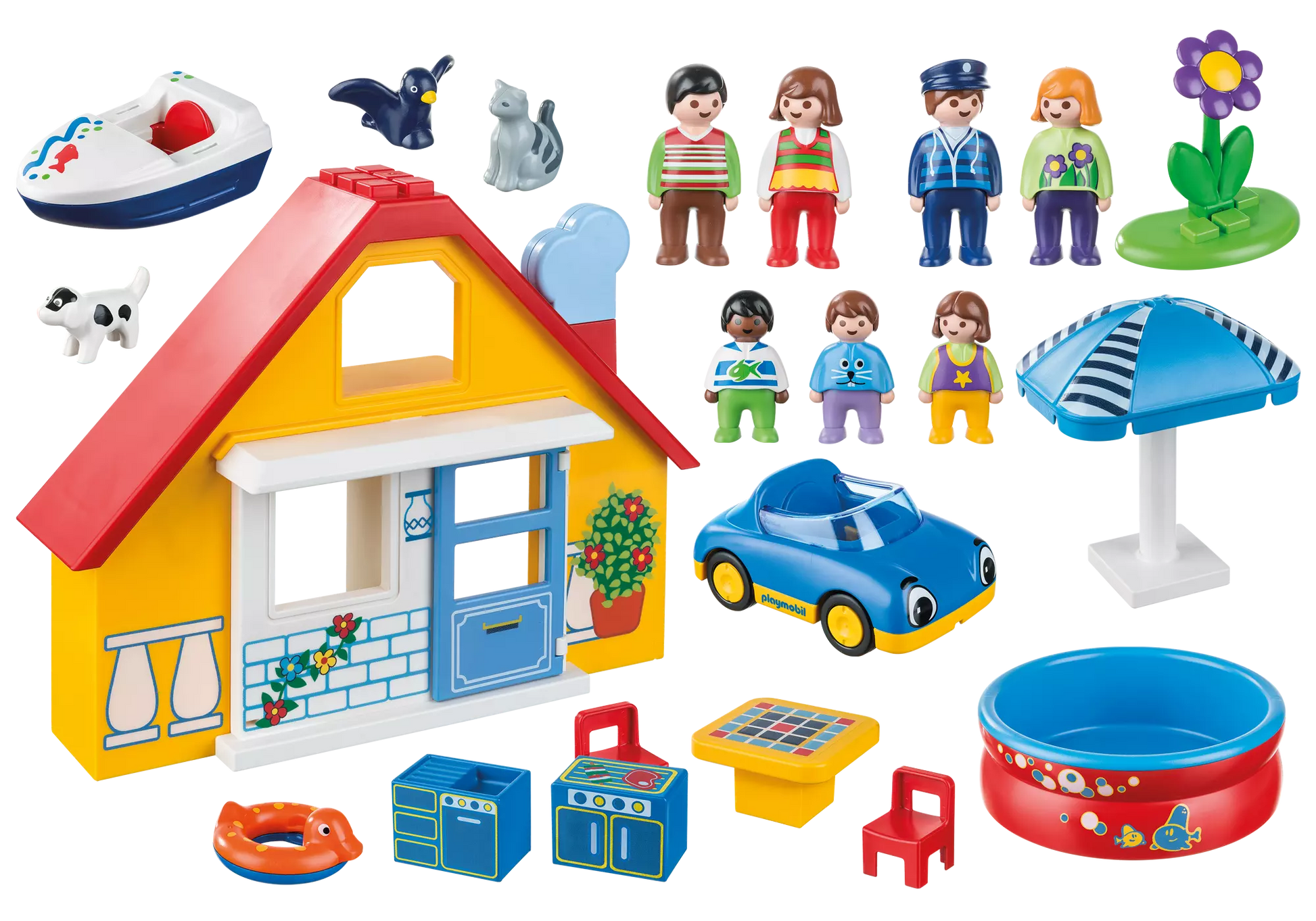 Playmobil 9527 1-2-3 Ferienhaus - plegobil