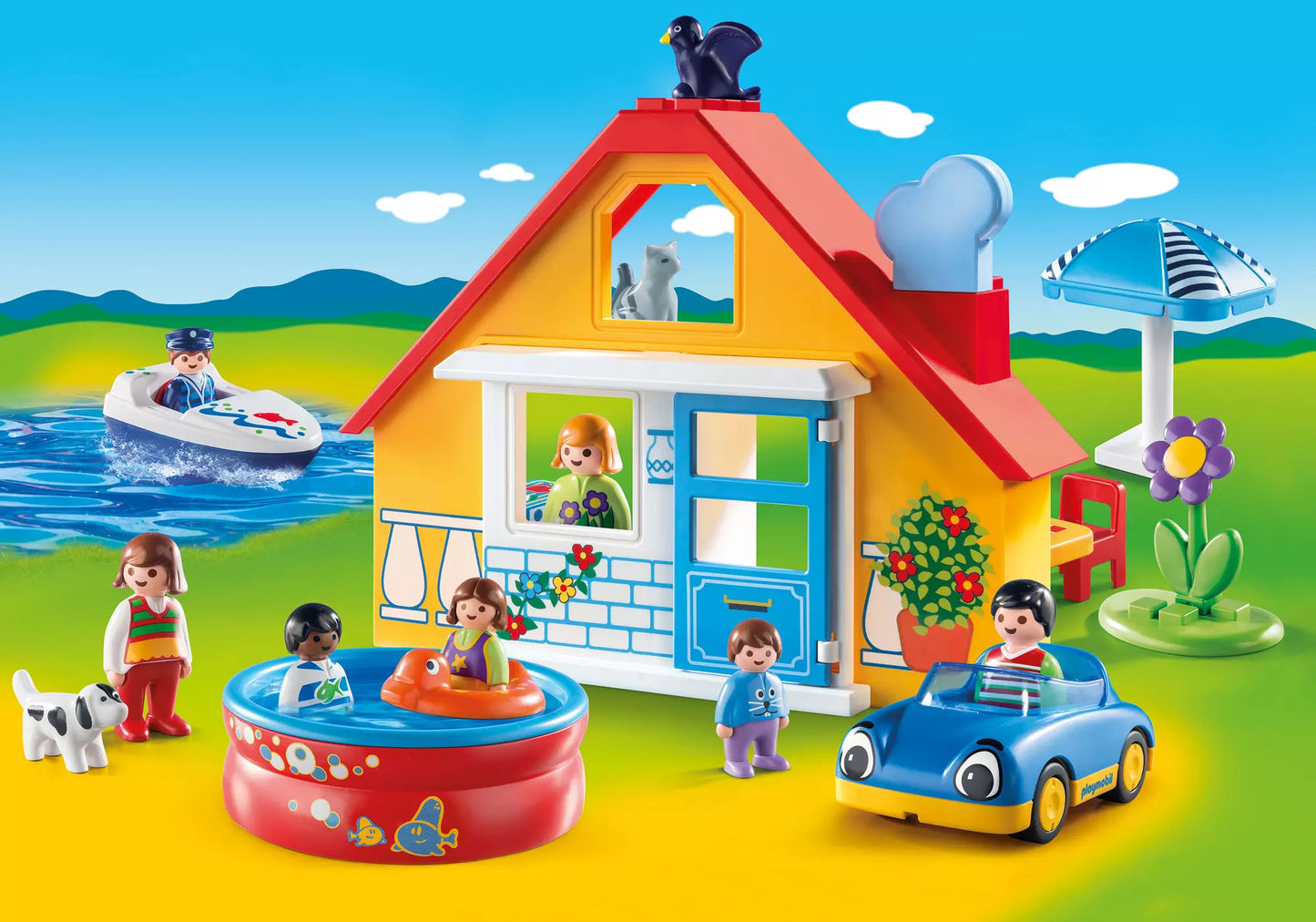 Playmobil 9527 1-2-3 Ferienhaus - plegobil