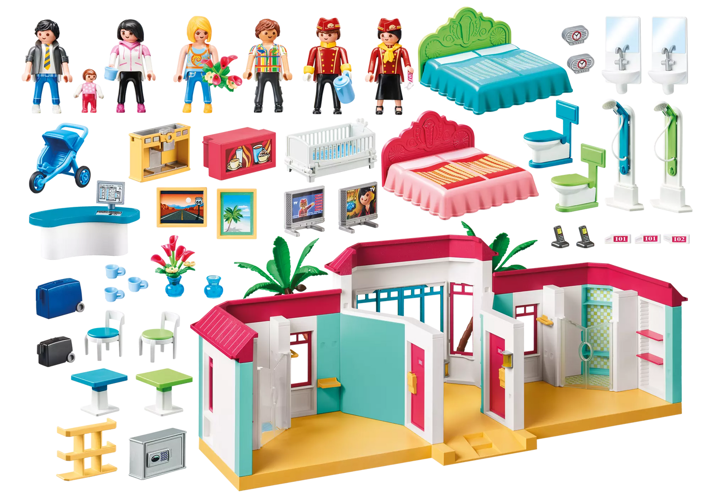 Playmobil 9539 Family Fun Ferienhotel - plegobil