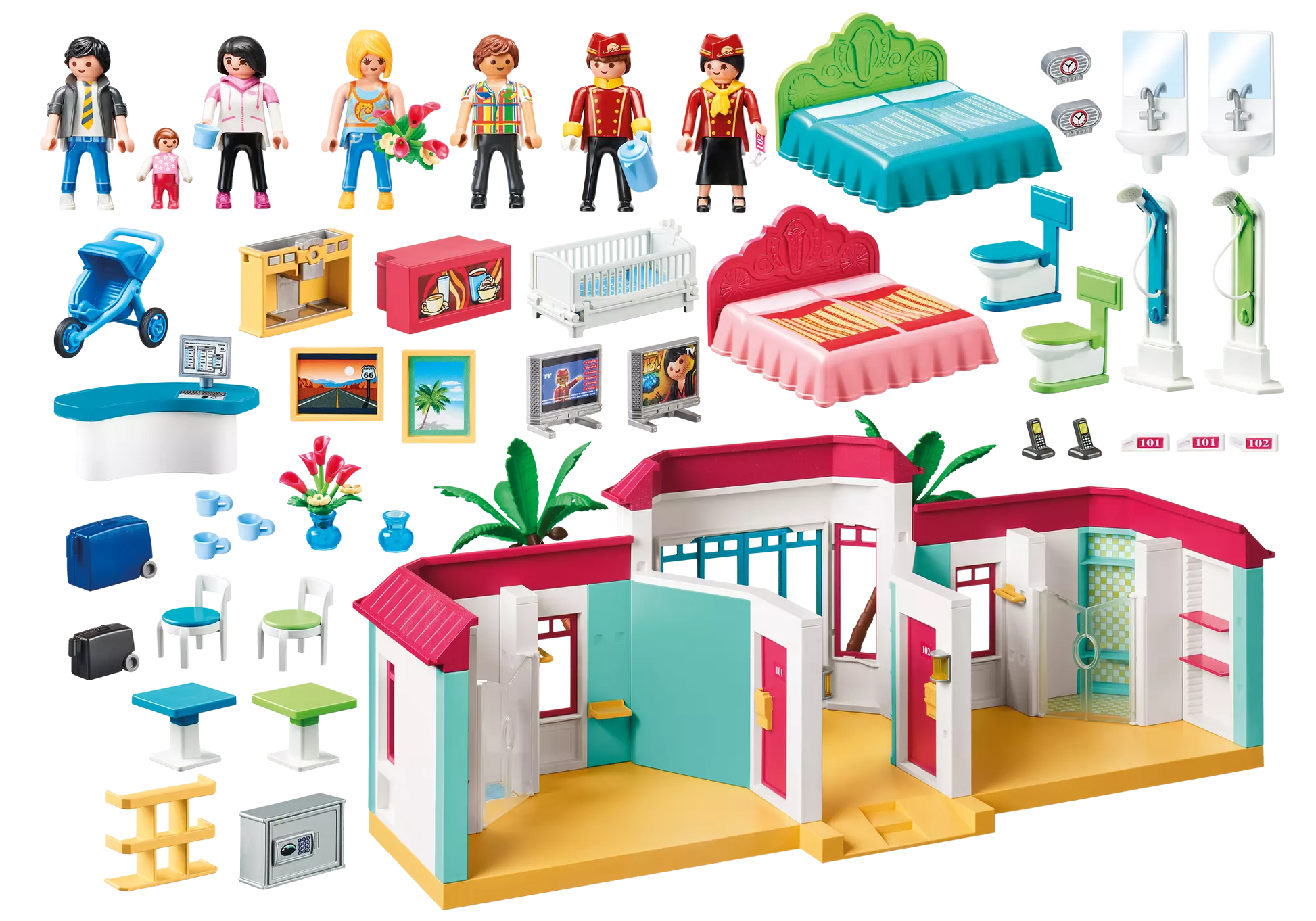Playmobil 9539 Family Fun Ferienhotel - plegobil