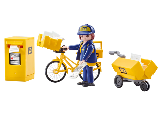 Playmobil 9806 City Life Briefträgerin (Folienverpackung) - plegobil