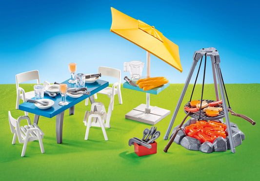 Playmobil 9818 City Life Terassenmöbel mit Schwenkgrill (Folienverpackung) - plegobil
