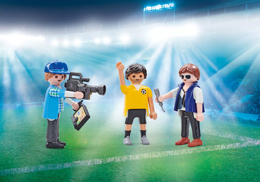 Playmobil 9825 Fernsehteam beim Interview (Folienverpackung) - plegobil