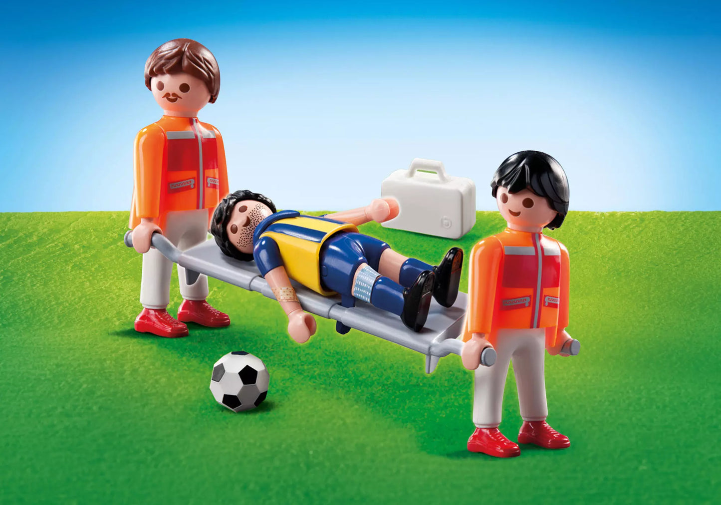 Playmobil 9826 Sanitäter mit Fußballspieler (Folienverpackung) - plegobil