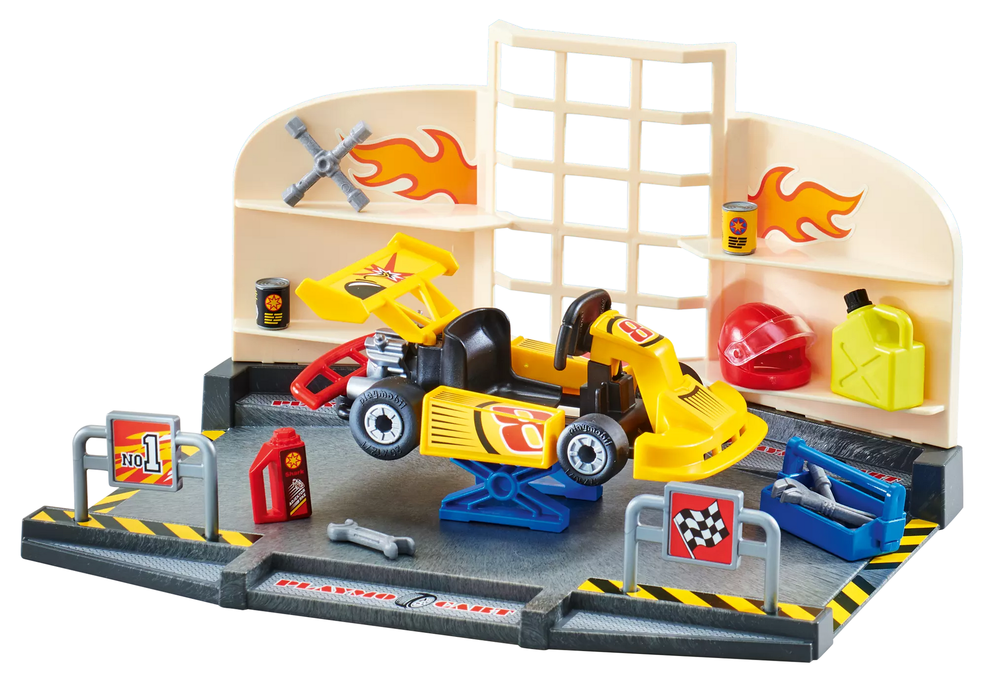 Playmobil 9827 Gokart Werkstatt (Folienverpackung) - plegobil