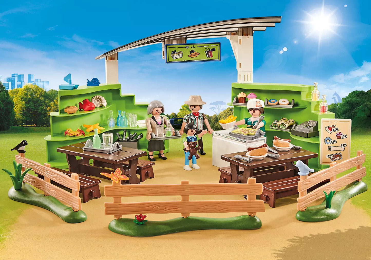Playmobil 9871 Family Fun Zoo-Restaurant mit Shop (Folienverpackung) - plegobil