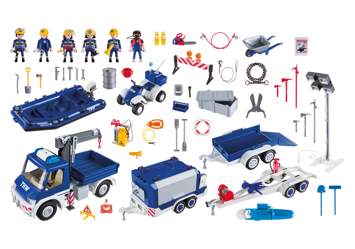 Playmobil 9880 City Action THW-Großeinsatz - plegobil