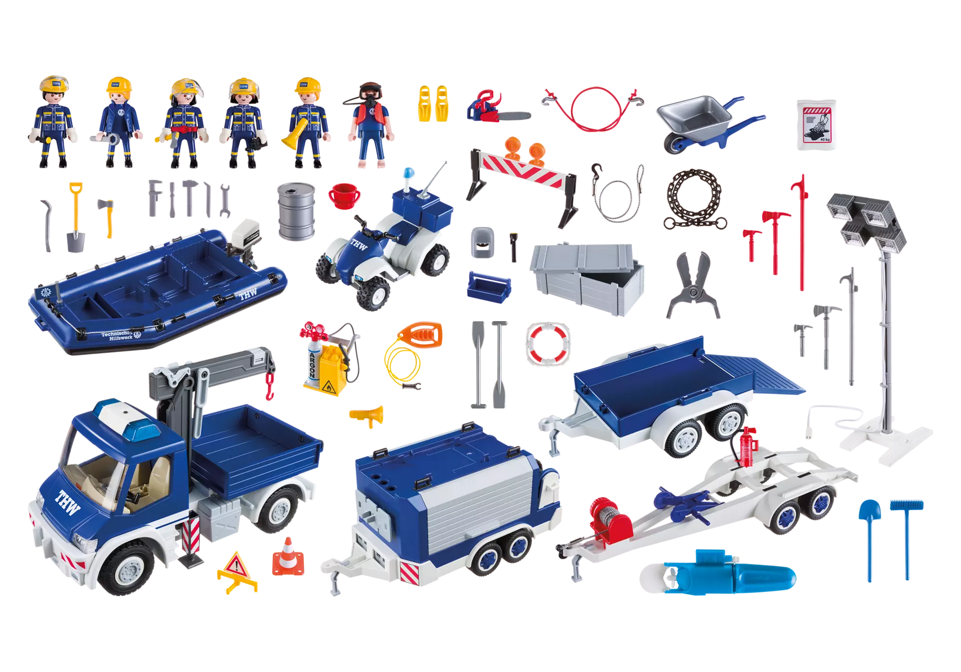Playmobil 9880 City Action THW-Großeinsatz - plegobil