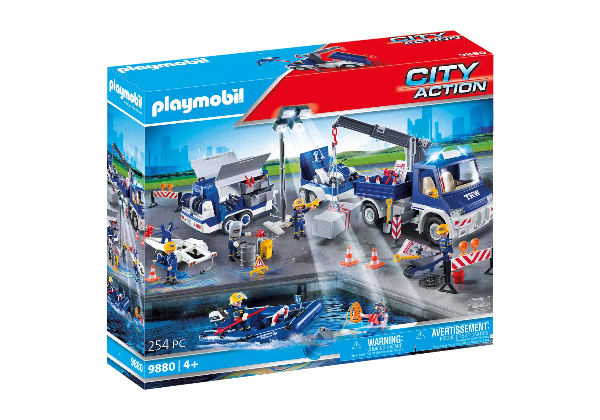 Playmobil 9880 City Action THW-Großeinsatz - plegobil