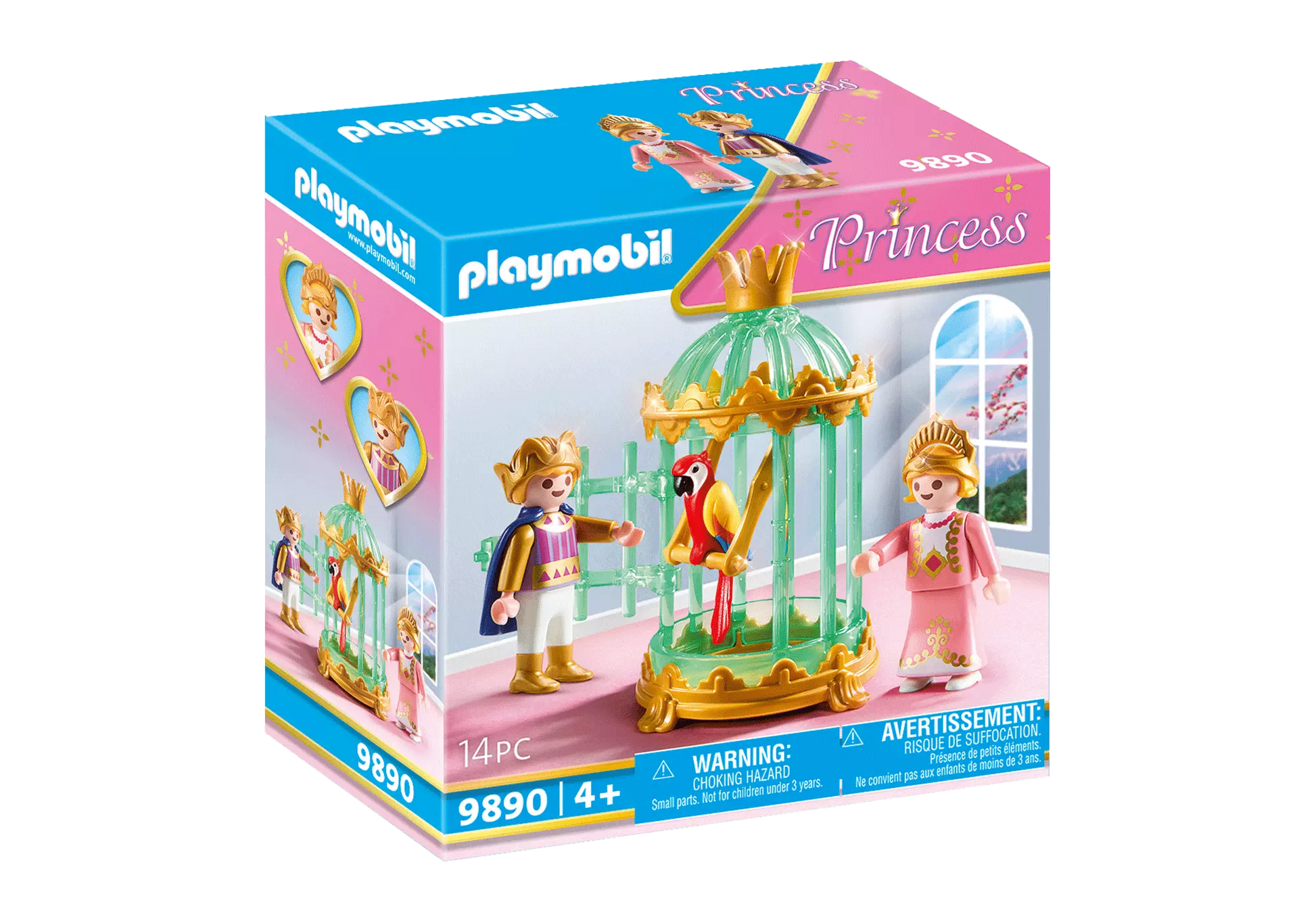 Playmobil 9890 Princess Königskinder mit Papageienkäfig - plegobil