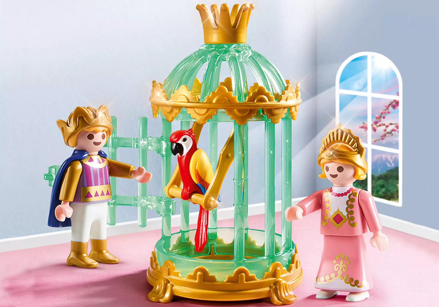 Playmobil 9890 Princess Königskinder mit Papageienkäfig - plegobil