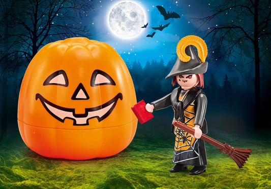 Playmobil 9894 Halloween Kürbis mit Hexe (Folienverpackung) - plegobil