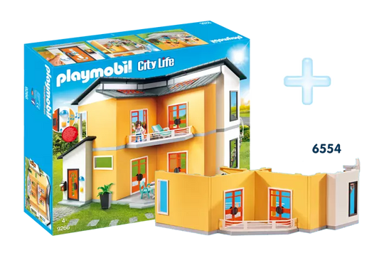 Playmobil FR1811E City Life Bundle Modernes Wohnhaus