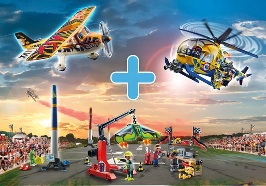 Playmobil PM2302E Air Stunt Show Bundle - plegobil
