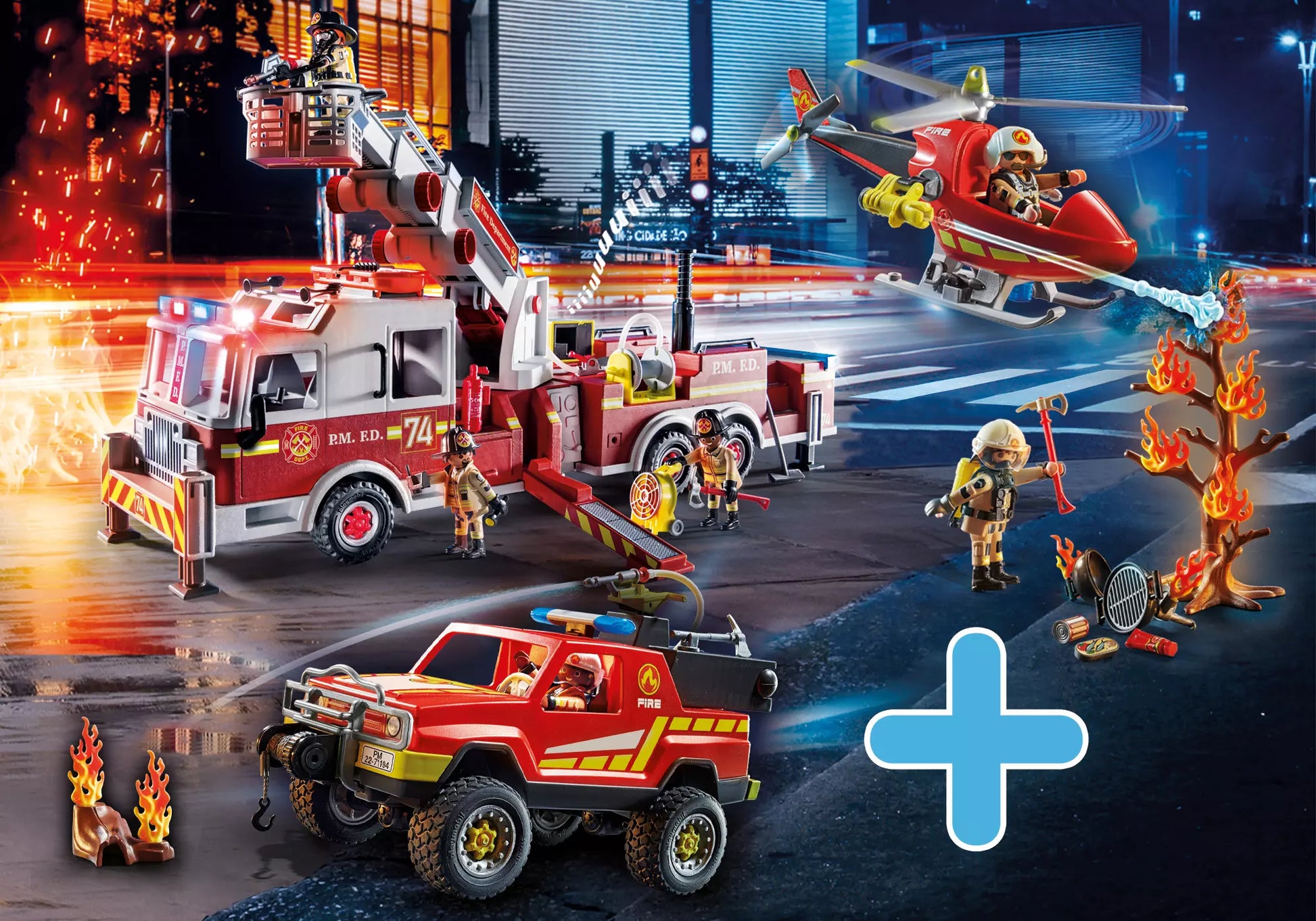Playmobil PM2302P City Action Bundle Feuerwehr - plegobil