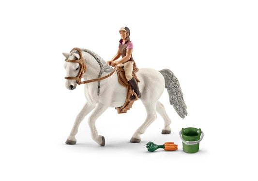 Schleich 41433 Horse Club: Reiterin mit Lipizzaner Stute - plegobil