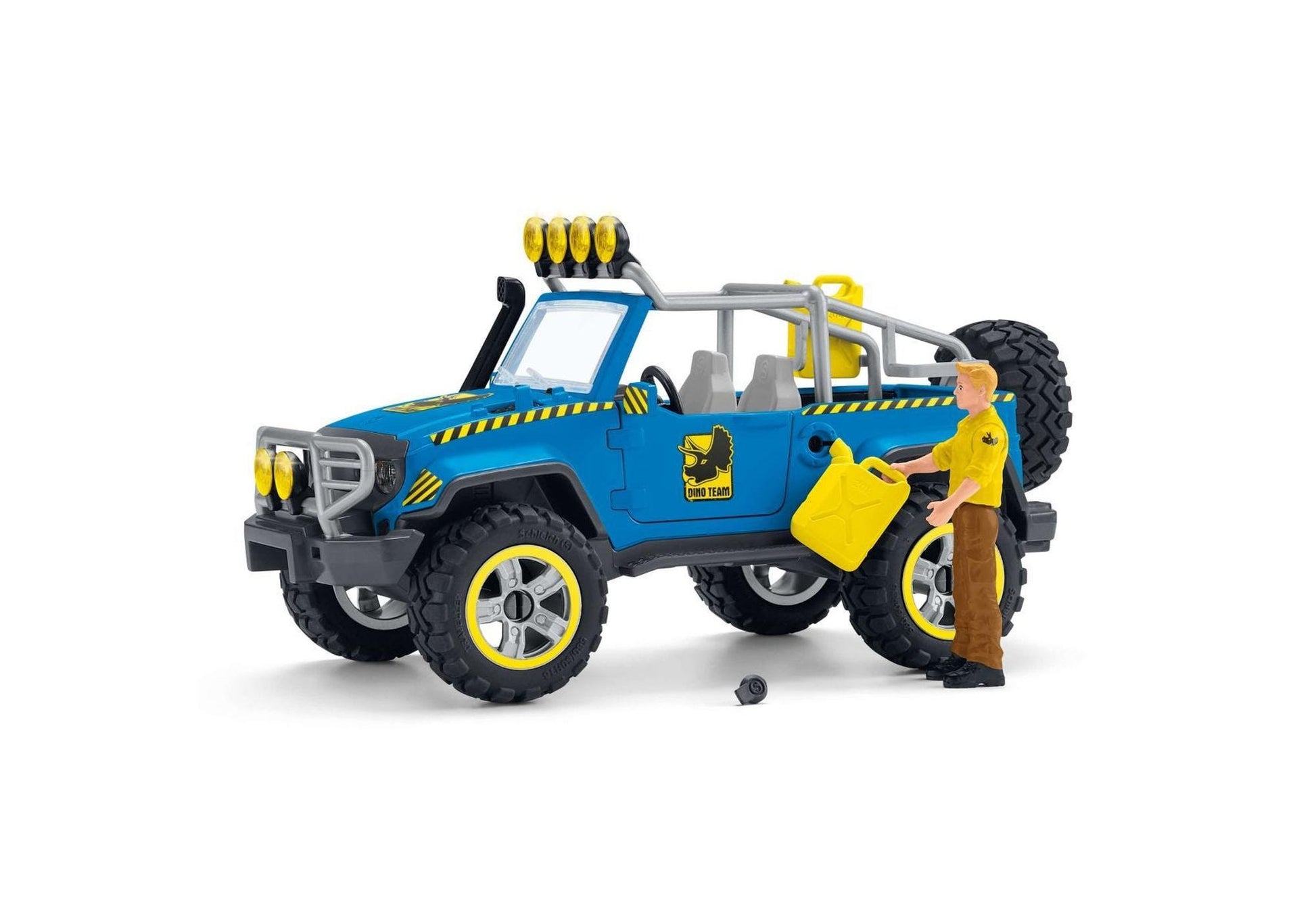 Schleich 41464 Dinosaurs: Geländewagen mit Dino-Außenposten - plegobil
