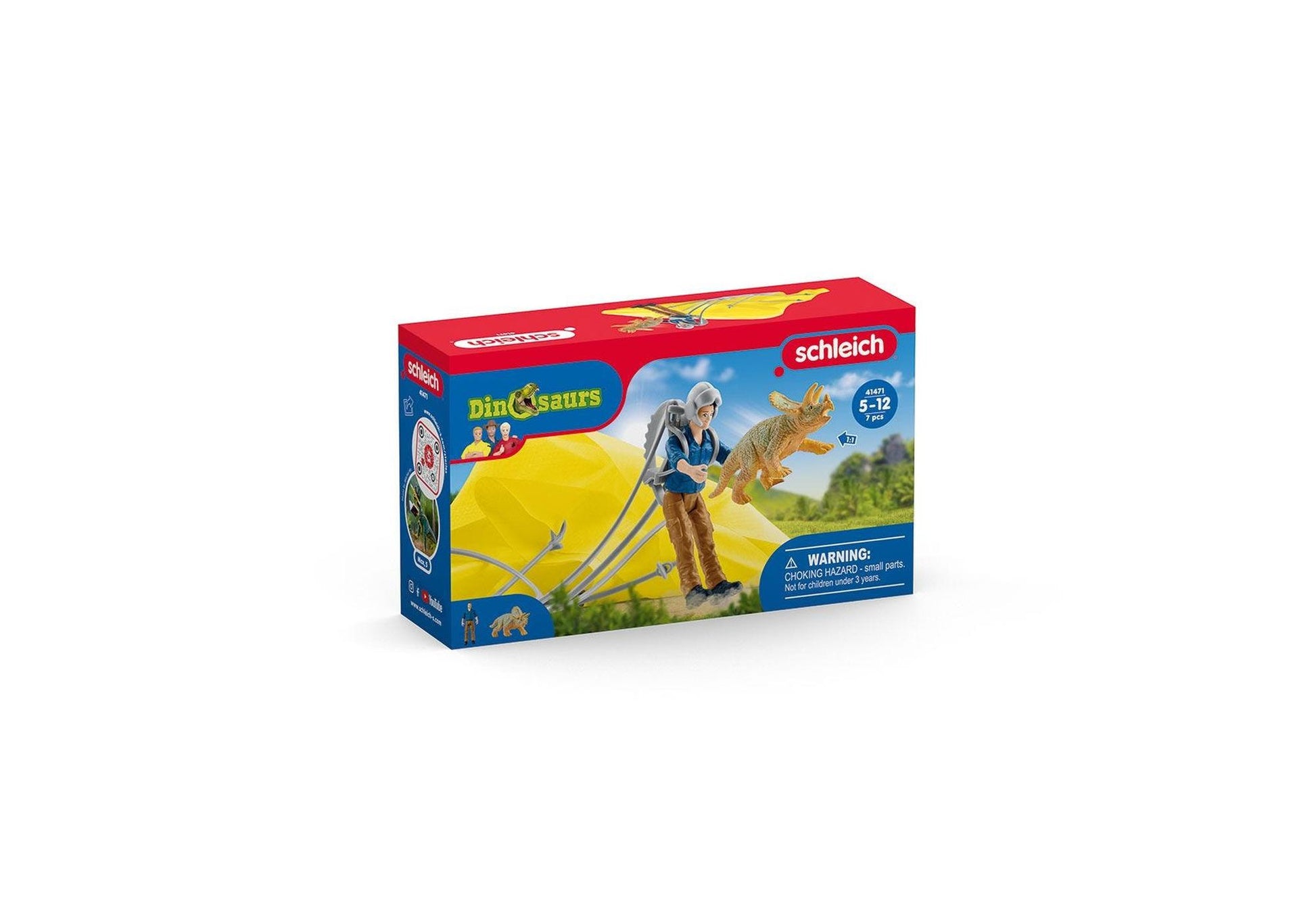 Schleich 41471 Dinosaurs: Dino Fallschirmrettung - plegobil