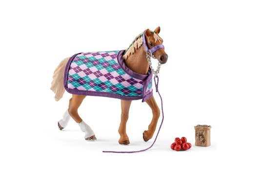 Schleich 42360 Horse Club: Englisches Vollblut mit Decke - plegobil