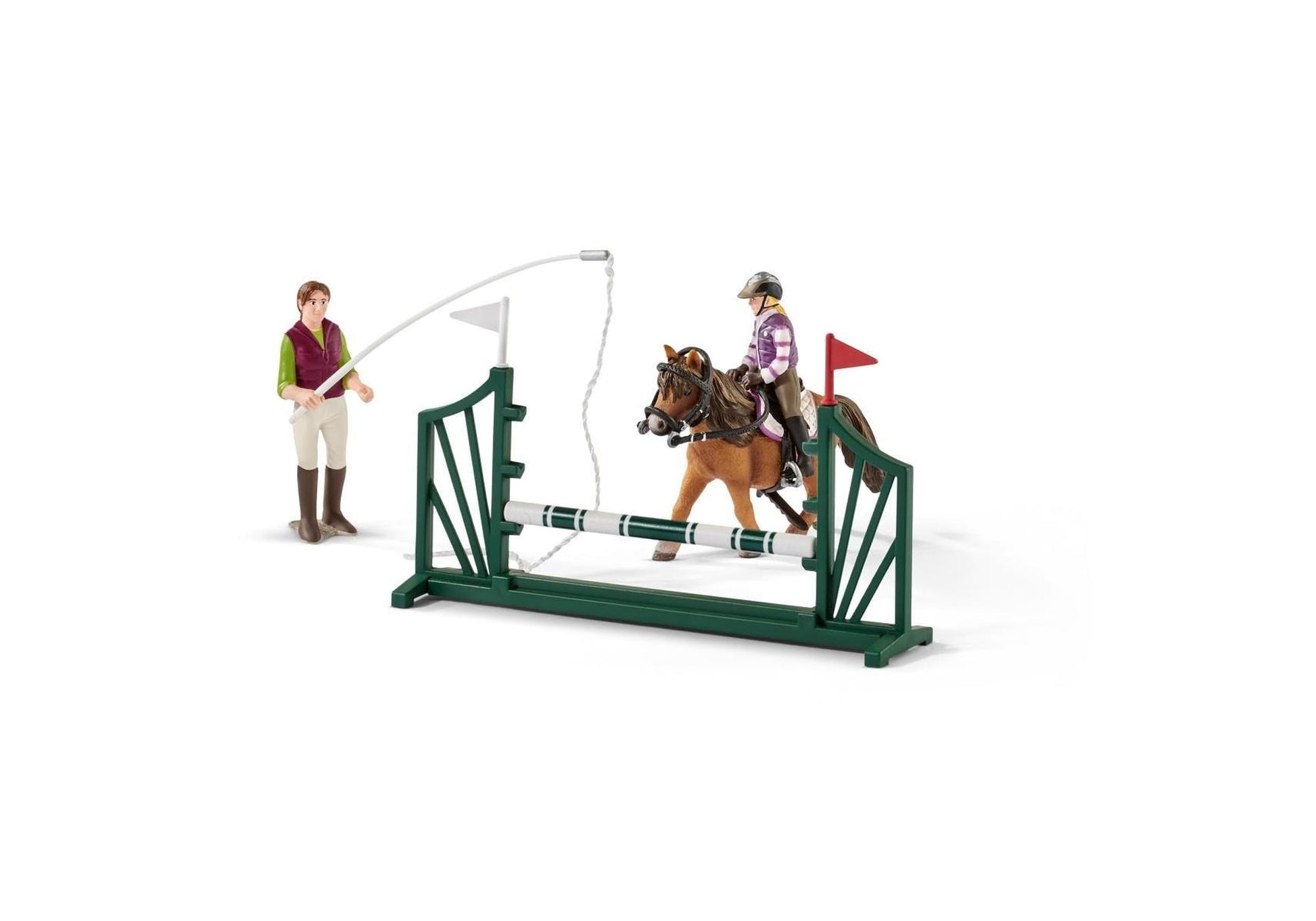 Schleich 42389 Horse Club: Reitschule mit Reiterinnen und Pferden - plegobil