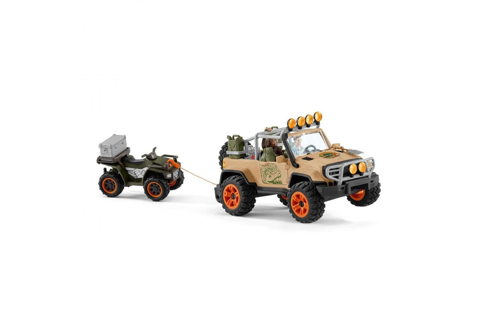 Schleich 42410 Wild Life: Geländewagen mit Seilwinde - plegobil