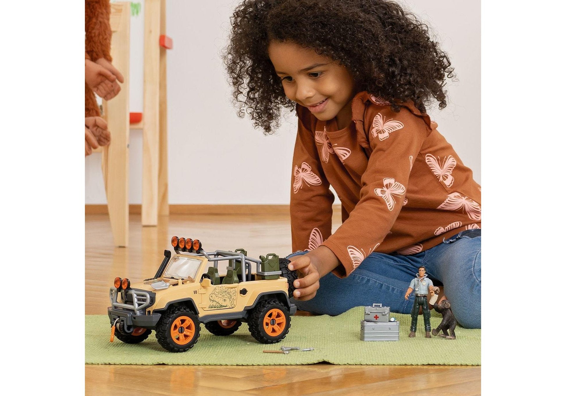 Schleich 42410 Wild Life: Geländewagen mit Seilwinde - plegobil