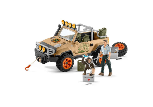 Schleich 42410 Wild Life: Geländewagen mit Seilwinde - plegobil