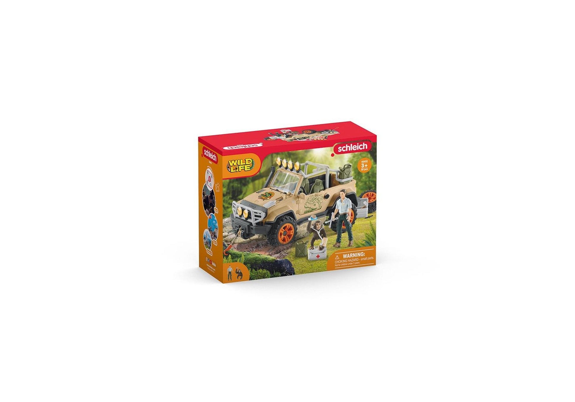 Schleich 42410 Wild Life: Geländewagen mit Seilwinde - plegobil