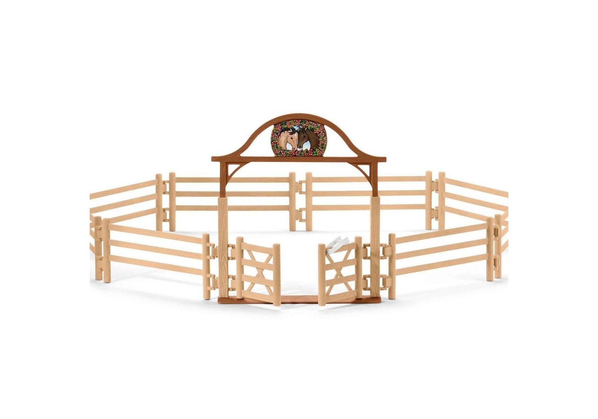 Schleich 42434 Horse Club: Pferdekoppel mit Eingangstor - plegobil