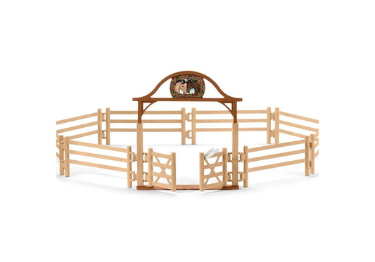Schleich 42434 Horse Club: Pferdekoppel mit Eingangstor - plegobil