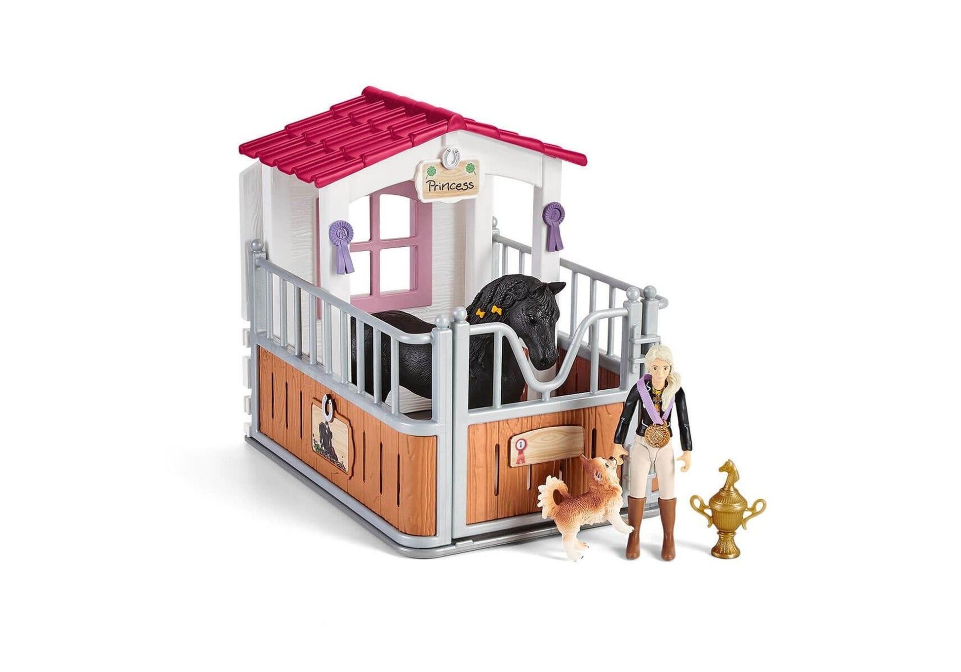 Schleich 42437 Horse Club: Pferdebox mit Tori & Princess - plegobil