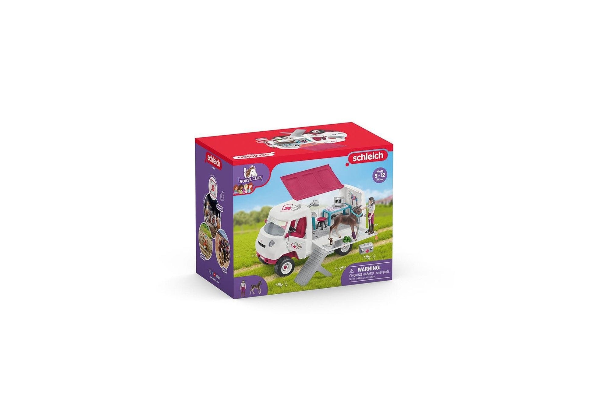 Schleich 42439 Horse Club: Mobile Tierärztin mit Hannoveraner Fohlen - plegobil