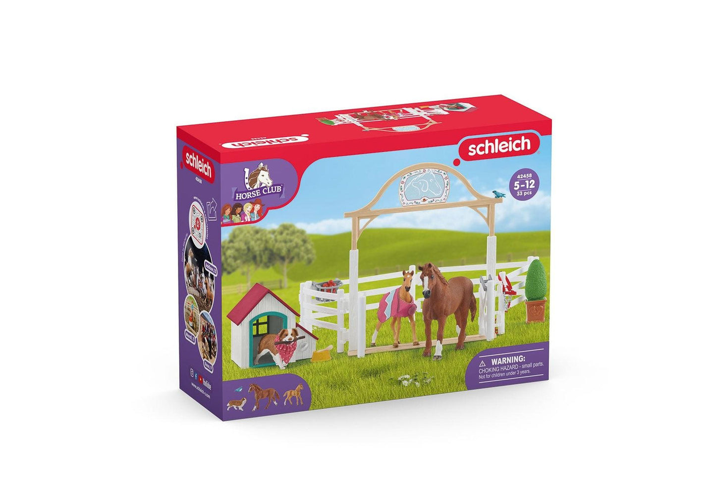 Schleich 42458 Horse Club: Hannahs Gastpferde mit Hündin Ruby - plegobil