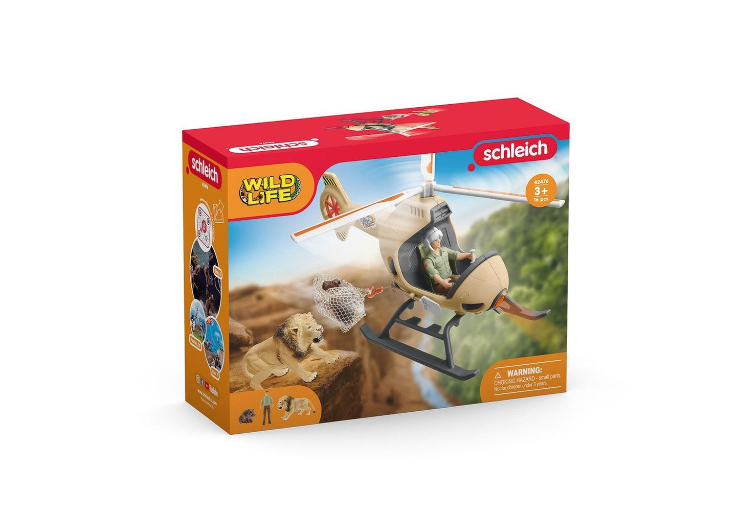 Schleich 42476 Wild Life: Helikopter Tierrettung - plegobil