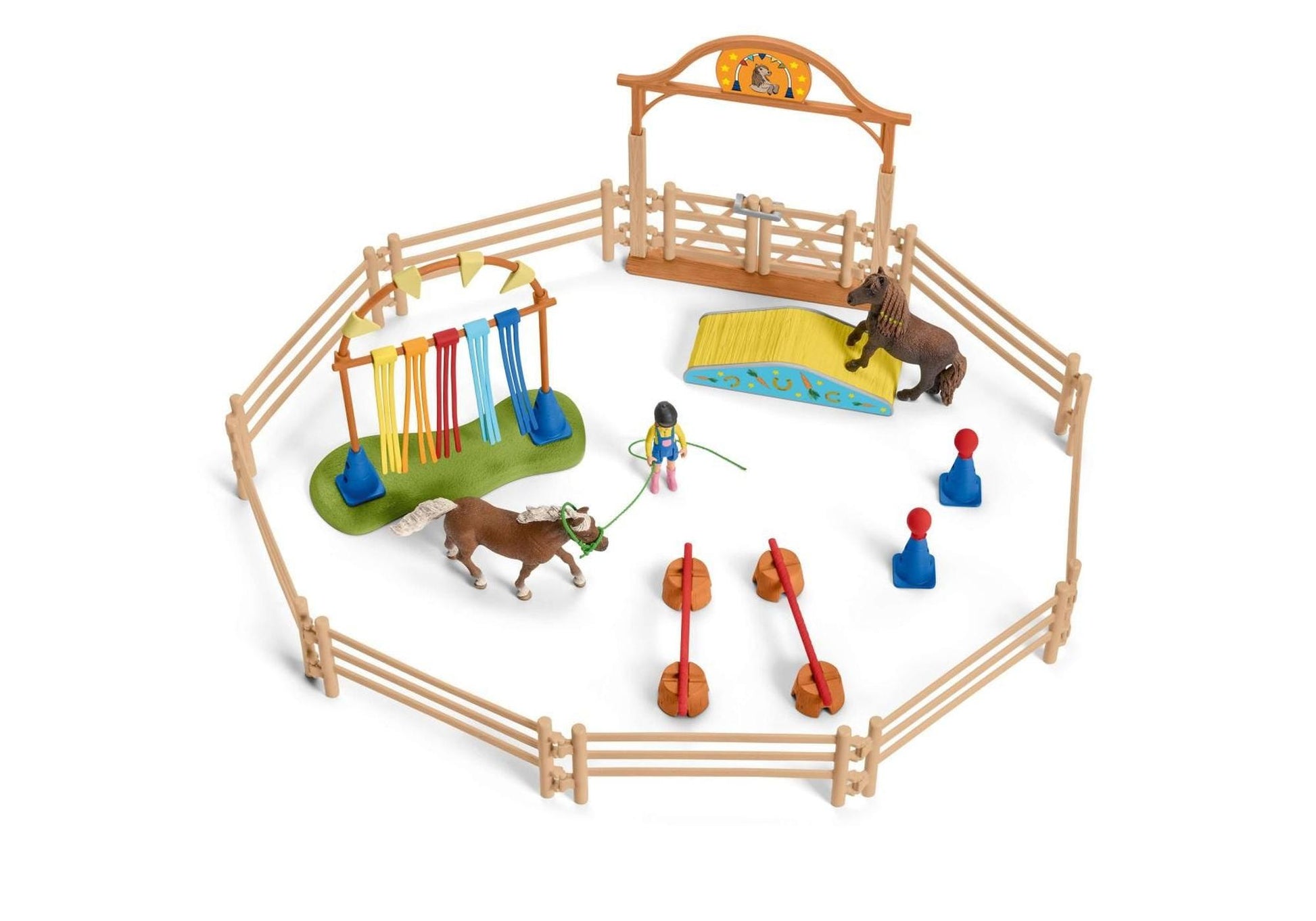 Schleich 42481 Farm World: Pony Agility Training - plegobil