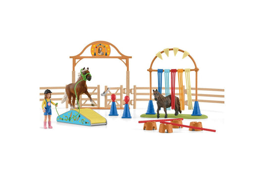 Schleich 42481 Farm World: Pony Agility Training - plegobil