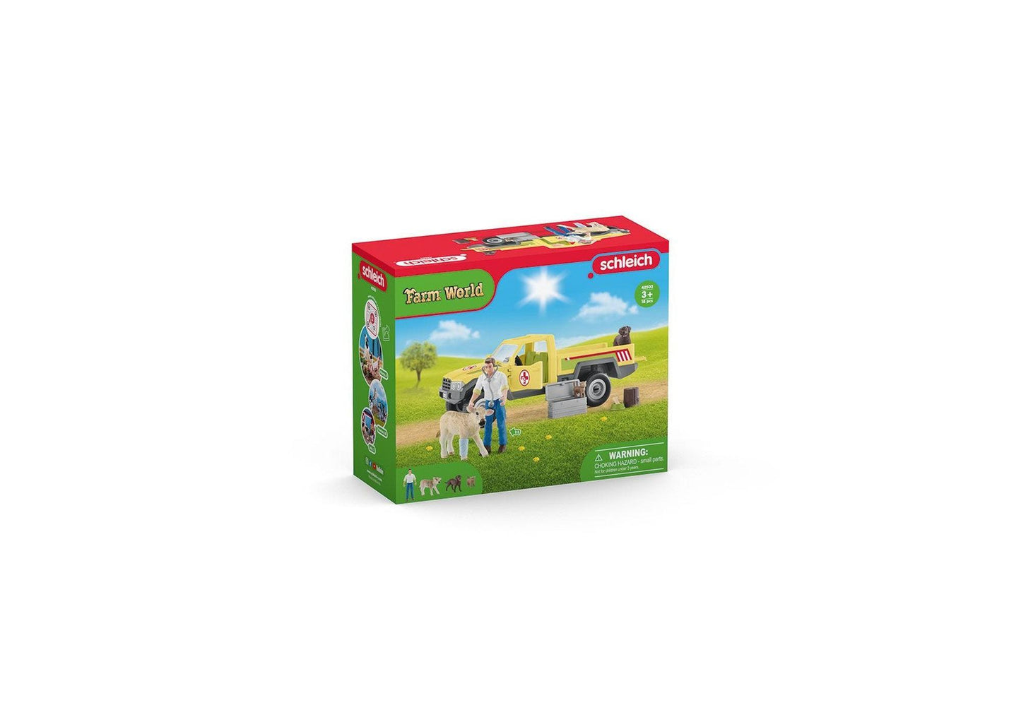 Schleich 42503 Farm World: Tierarztbesuch auf dem Bauernhof - plegobil