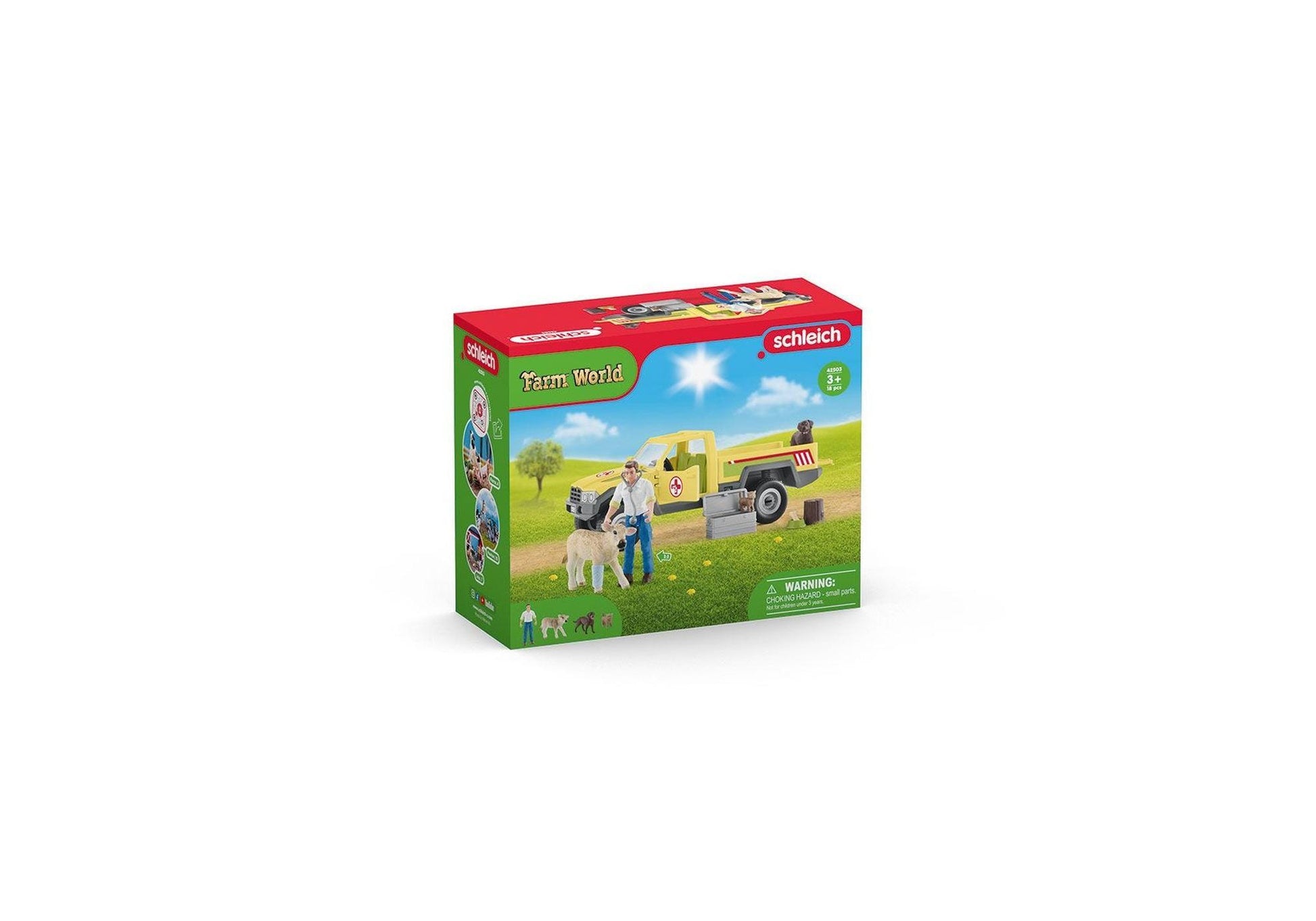 Schleich 42503 Farm World: Tierarztbesuch auf dem Bauernhof - plegobil