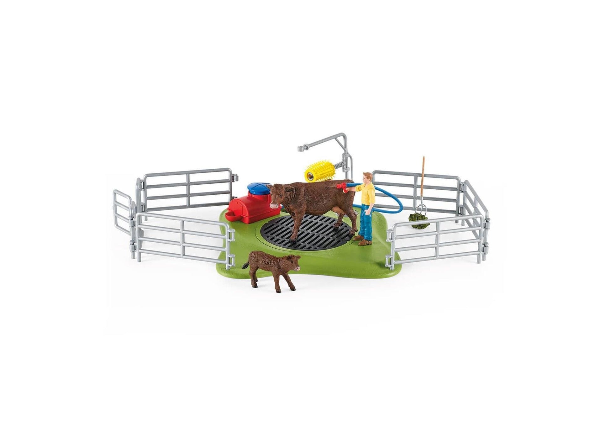 Schleich 42529 Farm World: Kuh Waschstation - plegobil