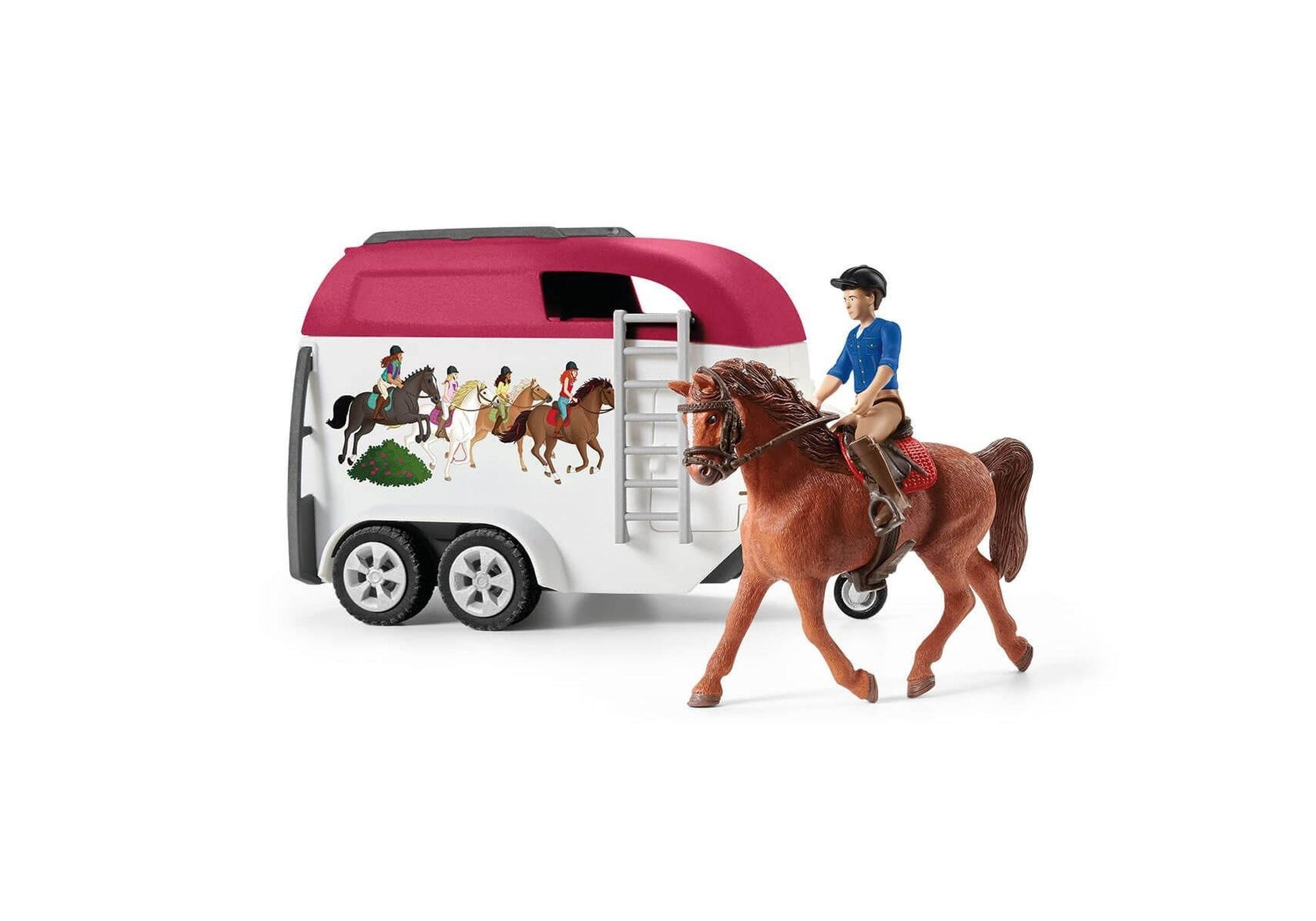 Schleich 42535 Horse Club: Abenteuer mit Auto und Pferdeanhänger - plegobil