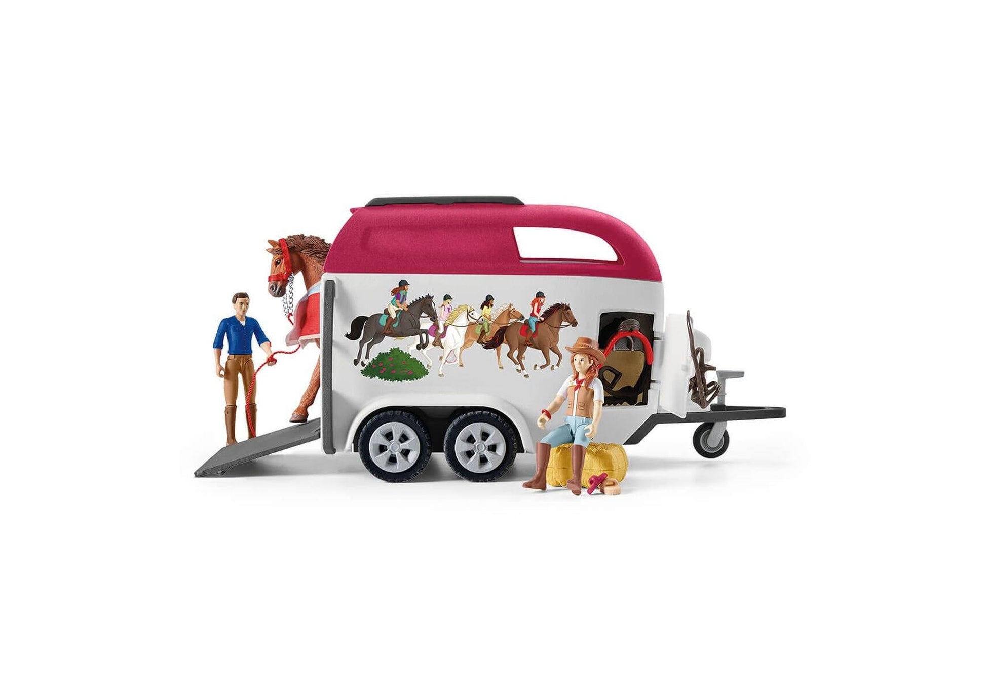Schleich 42535 Horse Club: Abenteuer mit Auto und Pferdeanhänger - plegobil