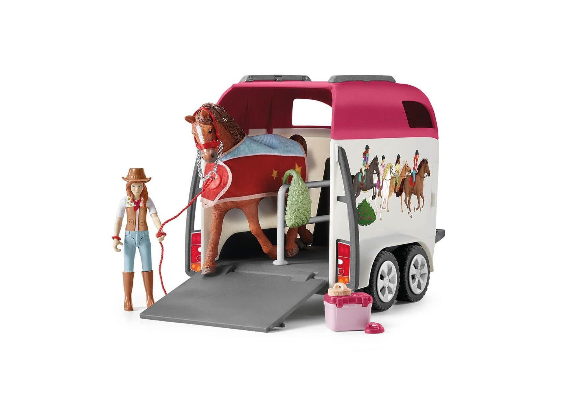Schleich 42535 Horse Club: Abenteuer mit Auto und Pferdeanhänger - plegobil