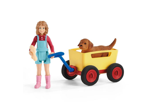 Schleich 42543 Farm World: Bollerwagen-Ausflug - plegobil