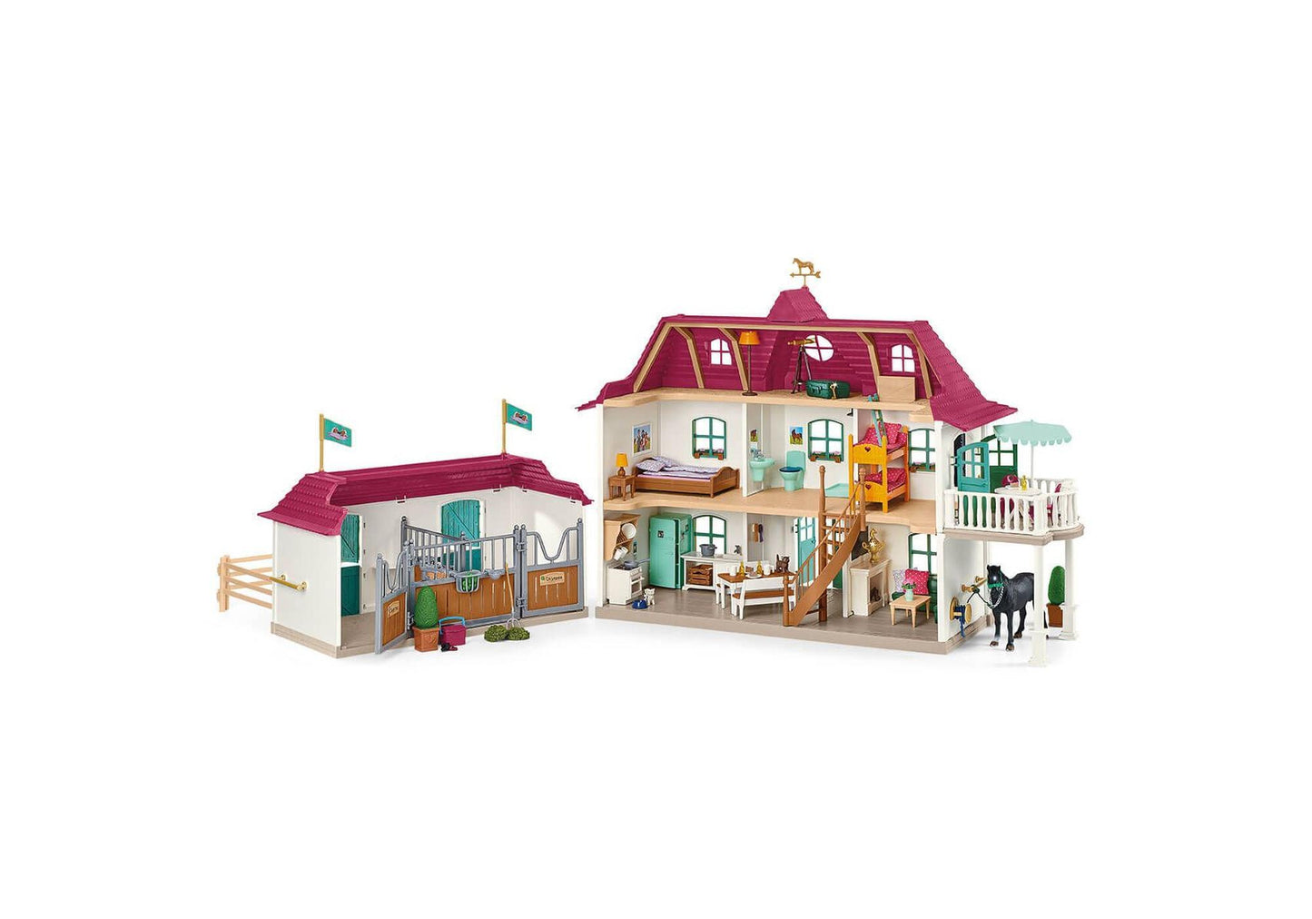 Schleich 42551 Horse Club: Lakeside Pferdehof - plegobil