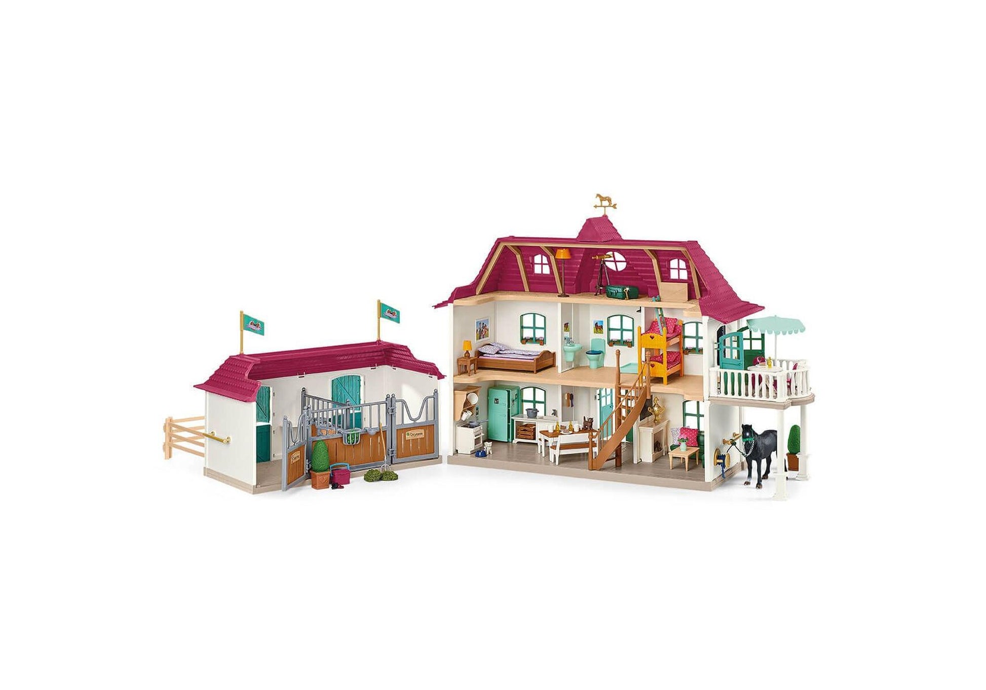 Schleich 42551 Horse Club: Lakeside Pferdehof - plegobil