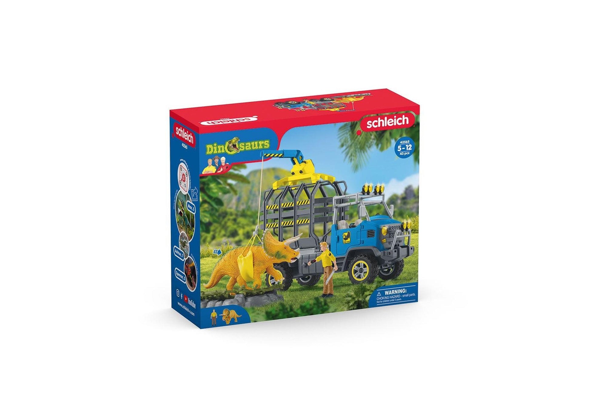 Schleich 42565 Dinosaurs: Dinosaurier Truck Mission - plegobil