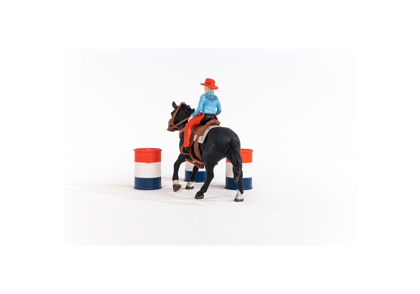 Schleich 42576 Farm World: Barrel Racing mit Cowgirl - plegobil