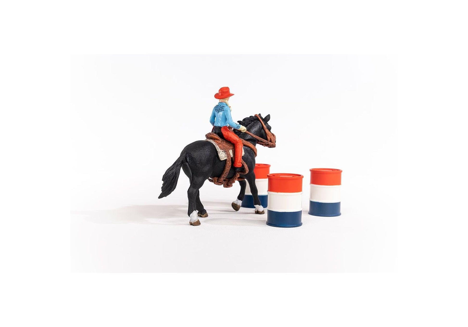 Schleich 42576 Farm World: Barrel Racing mit Cowgirl - plegobil