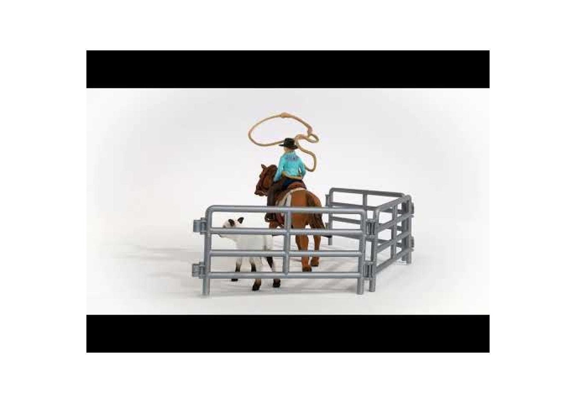 Schleich 42577 Farm World: Team Roping mit Cowgirl - plegobil